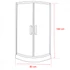 Kép 3/14 - Spirit Clear 80x80 cm íves zuhanykabin zuhanytálcával