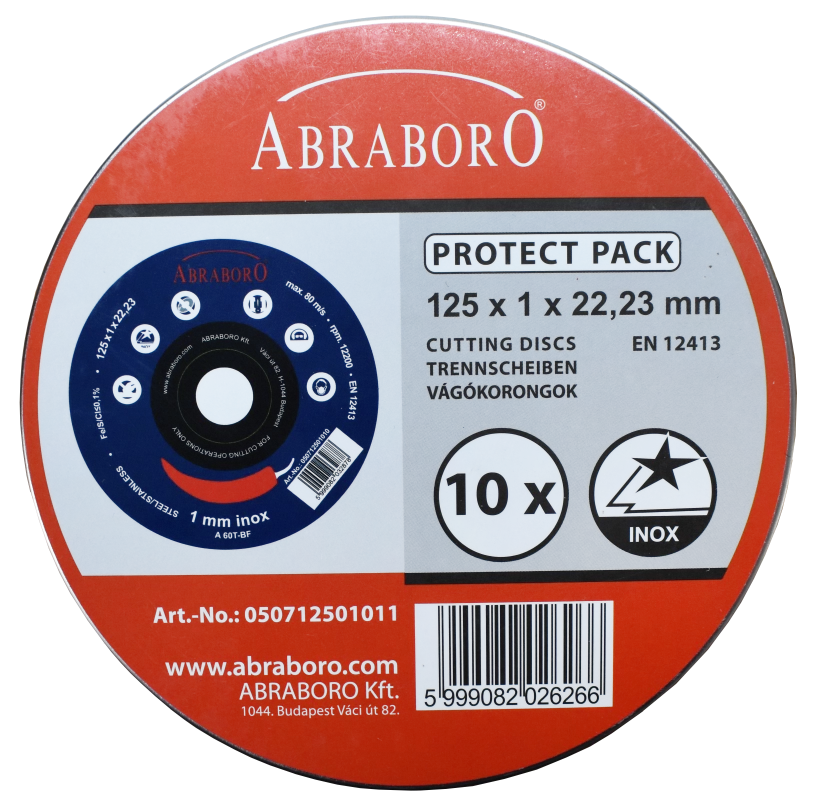Chili Inox Blue Vágókorong 115X1,0X22,23 Protect Pack 10X