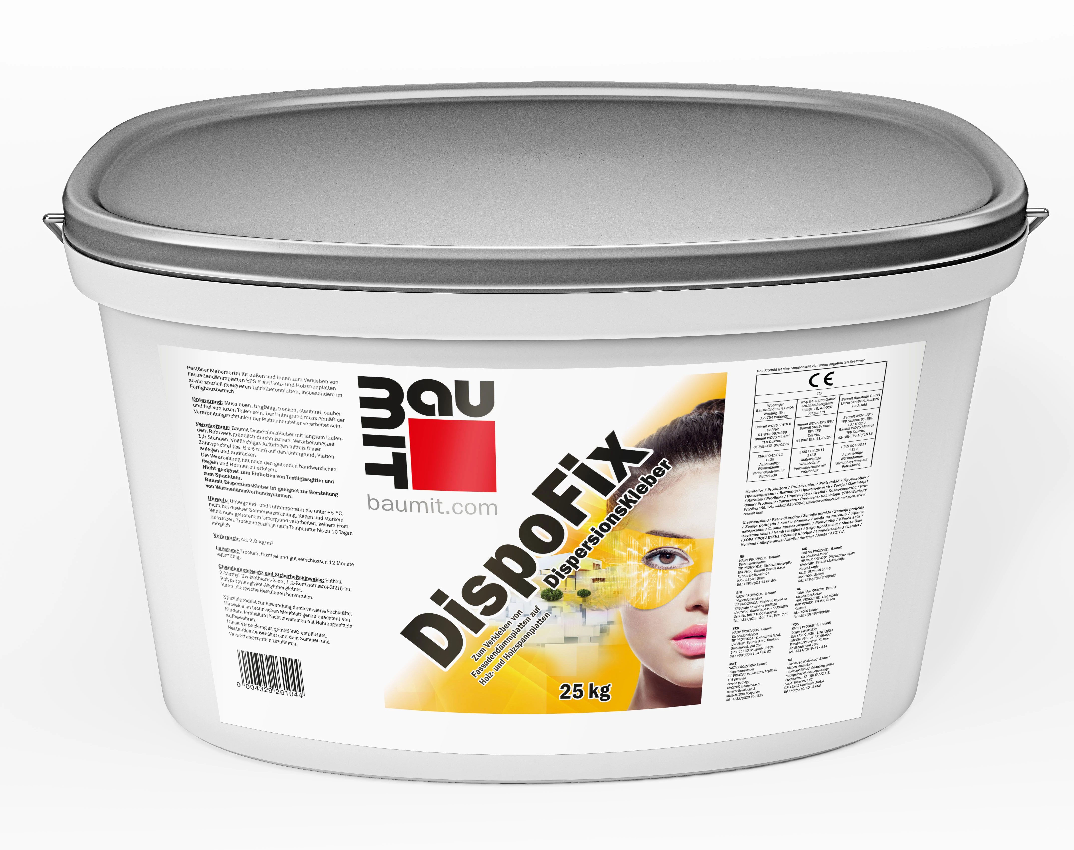 Baumit DispoFix diszperziós ragasztó, homlokzati hőszigeteléshez - 25 kg