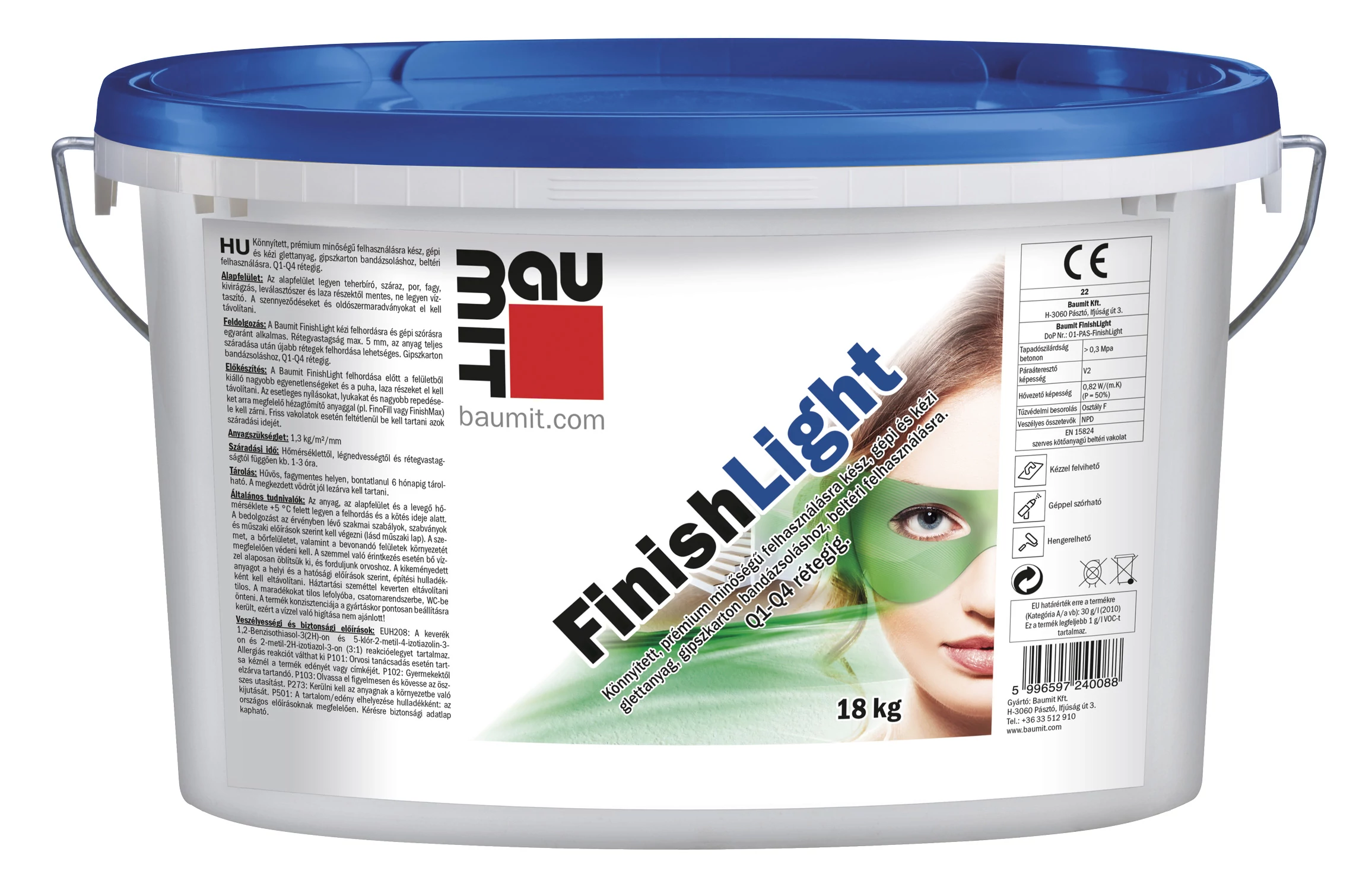 Baumit FinishLight glettanyag - 18 kg