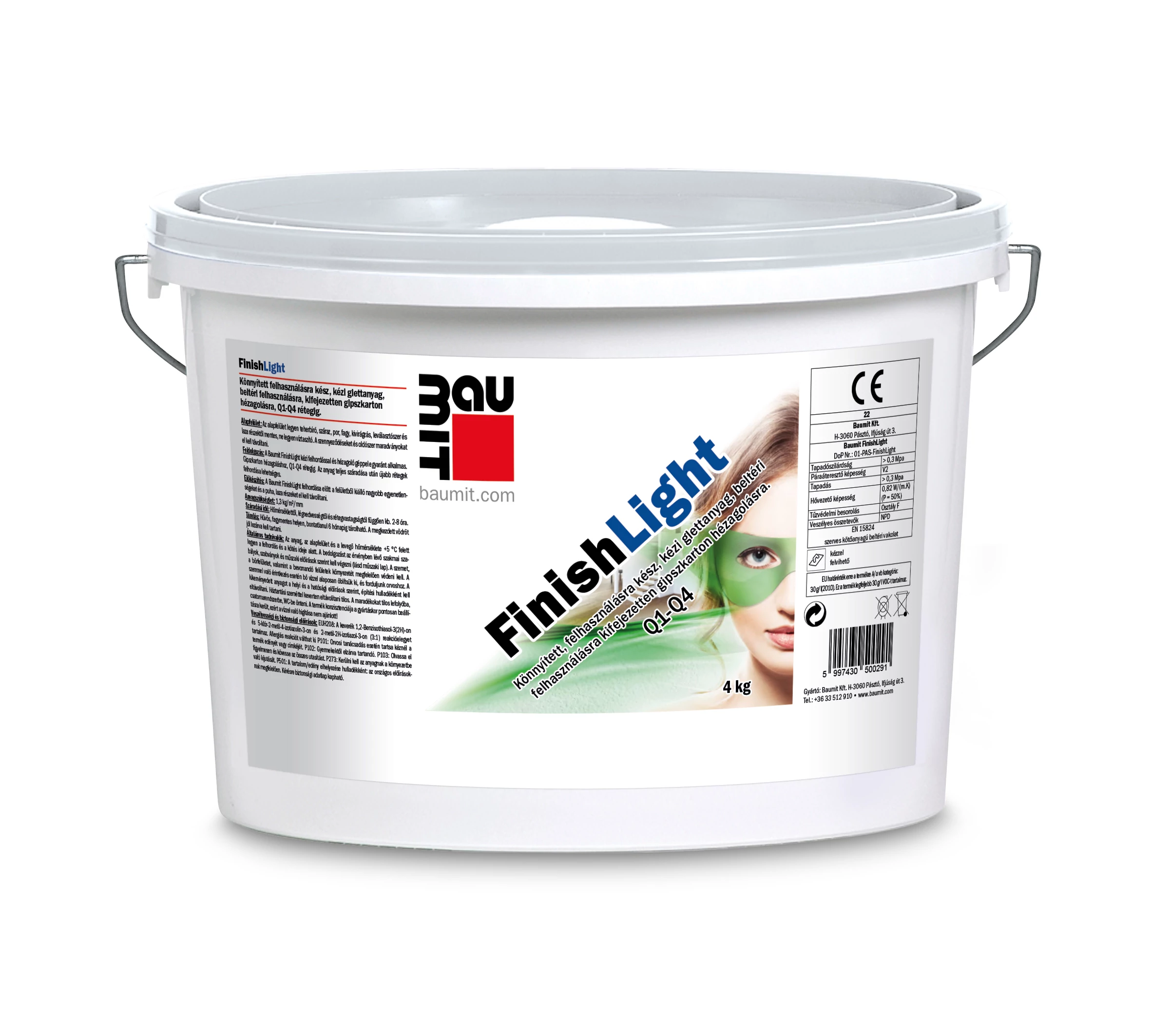Baumit FinishLight glettanyag - 4 kg