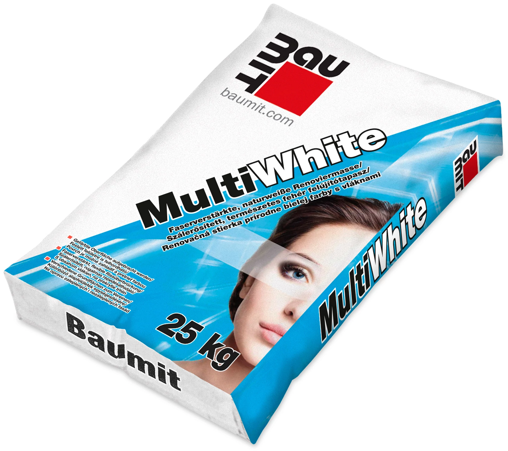 Baumit MultiWhite szálerősített felújító tapasz - 25 kg