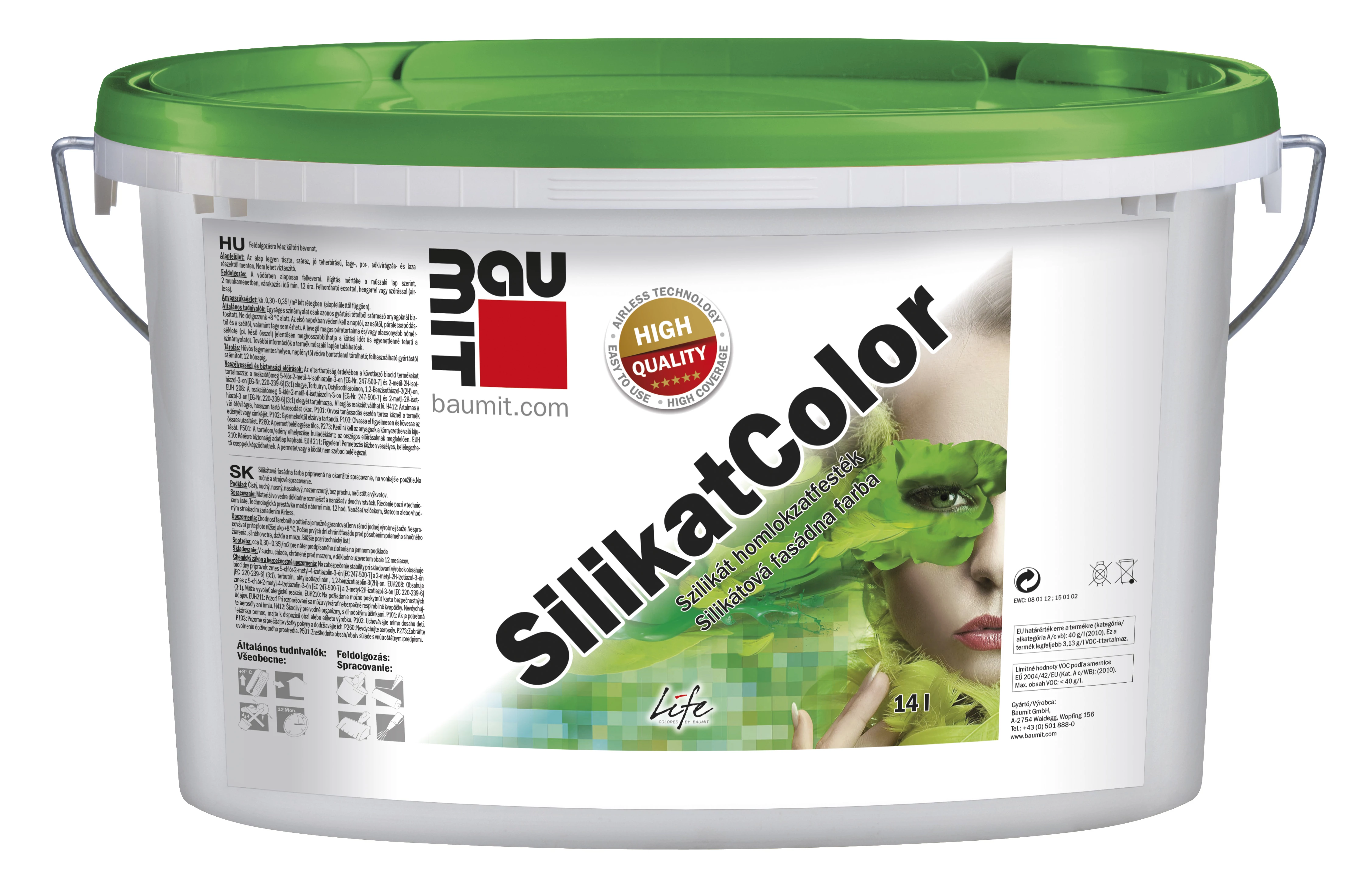 Baumit SilikatColor Professzionális homlokzatfesték - 14 l - III. színcsoport