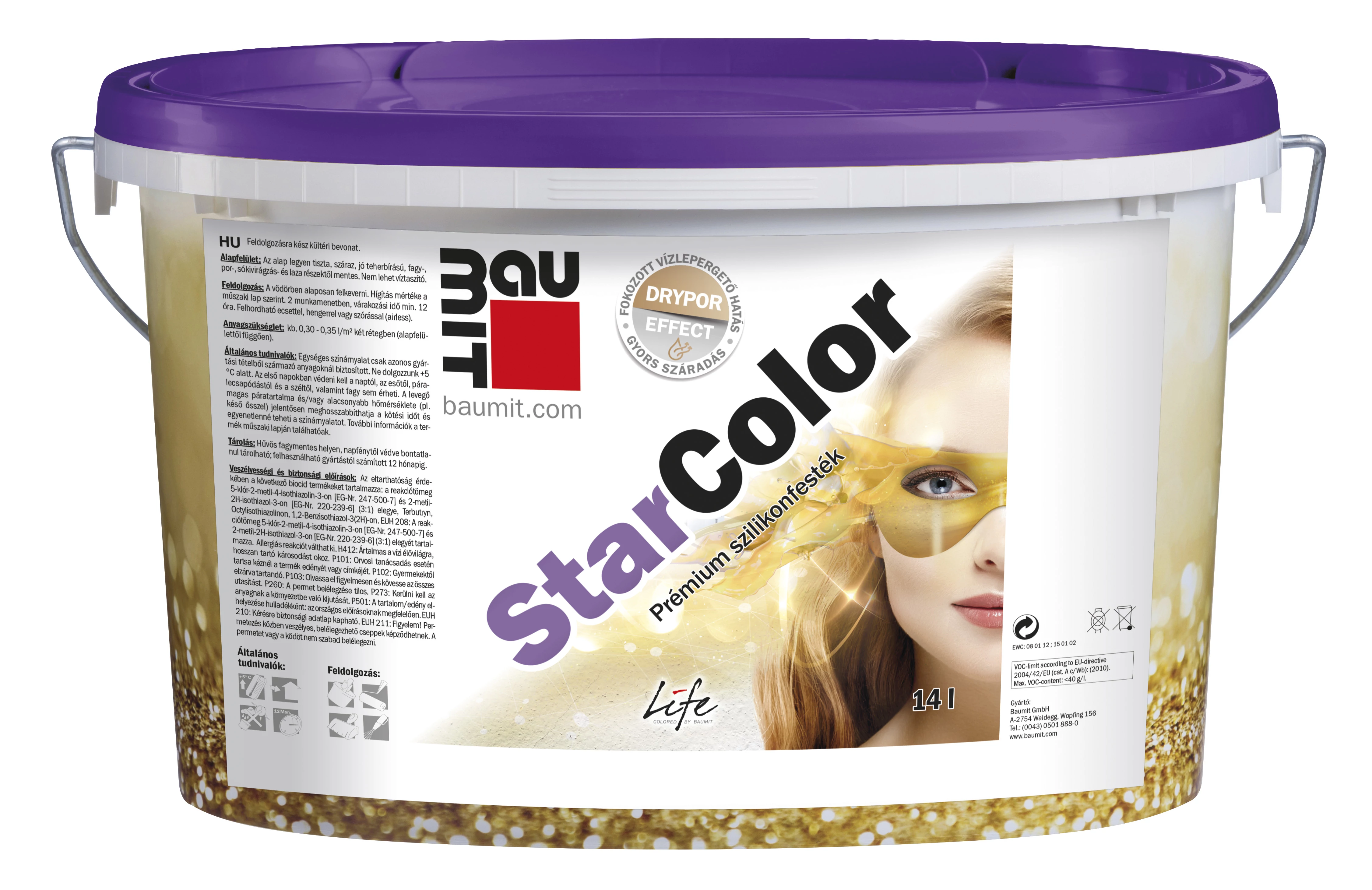 Baumit Starcolor Prémium homlokzatfesték - 5 l - I. színcsoport