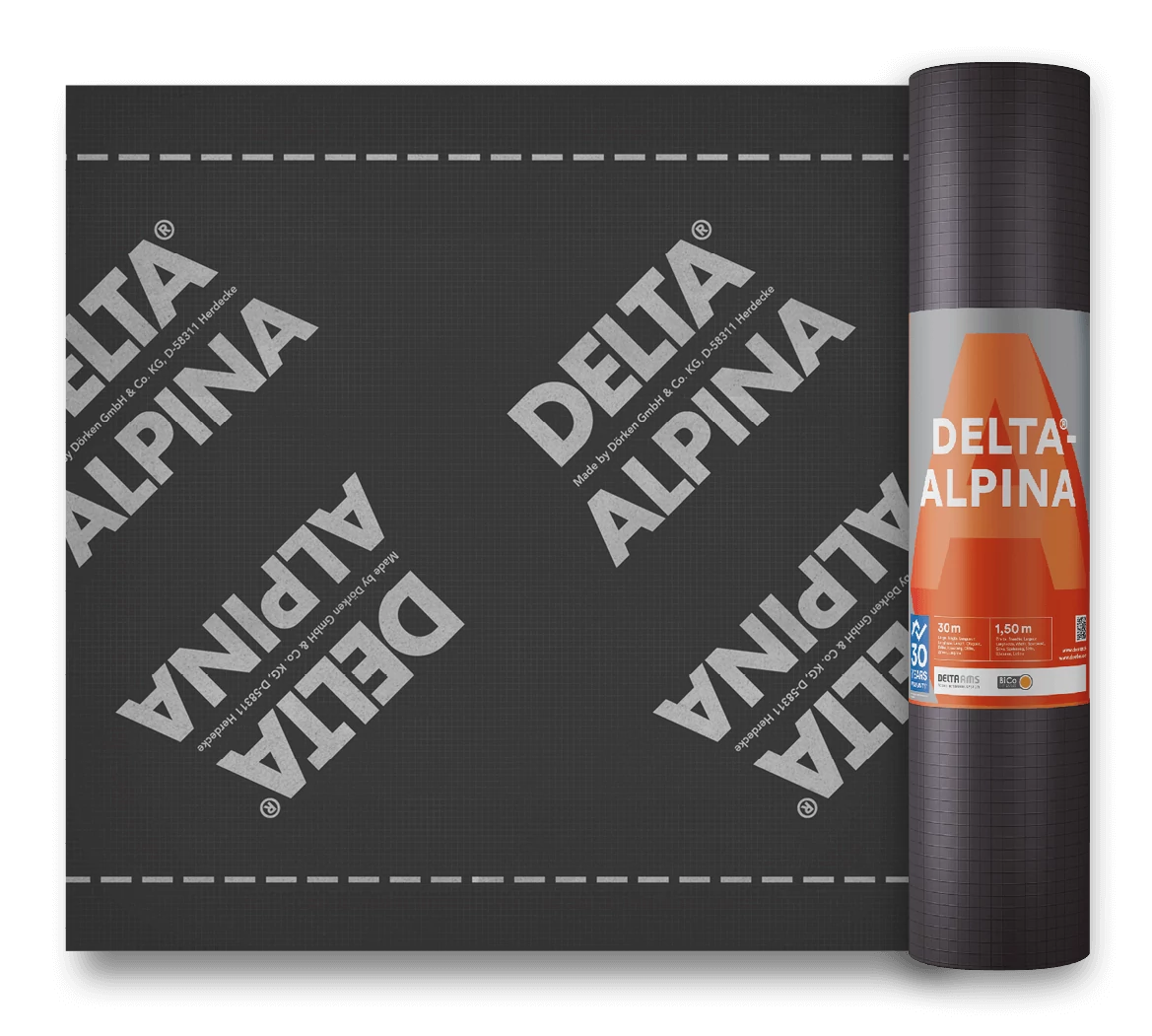 Dörken DELTA®-ALPINA
 páraáteresztő alátétfólia 1,5 m x 30 m