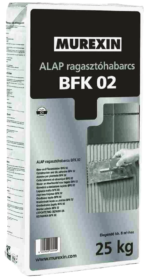 MUREXIN Bfk 02 Alap ragasztóhabarcs Szürke, 25 kg