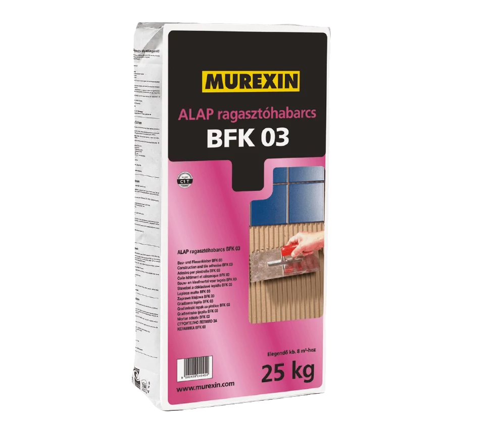MUREXIN Bfk 03 Alap ragasztóhabarcs Szürke, 25 kg