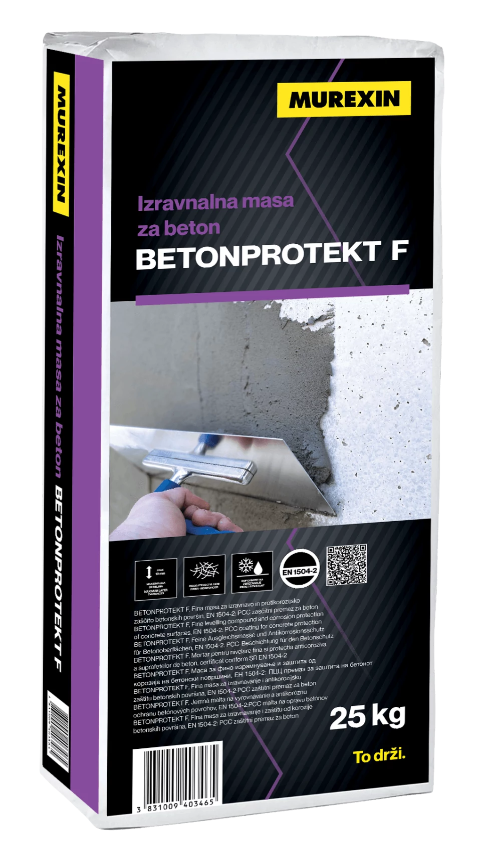 MUREXIN Betonprotekt F Finom Betonjavító Habarcs, 25 kg