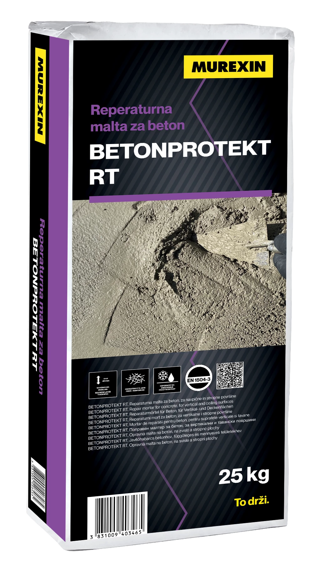 MUREXIN Betonprotekt Rt Betonjavító Habarcs, 25 kg