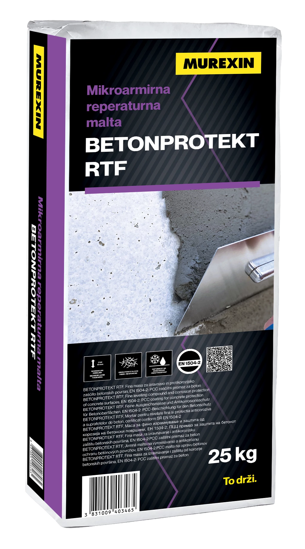 MUREXIN Betonprotekt Rtf Gyors Betonjavító Habarcs, 25 kg