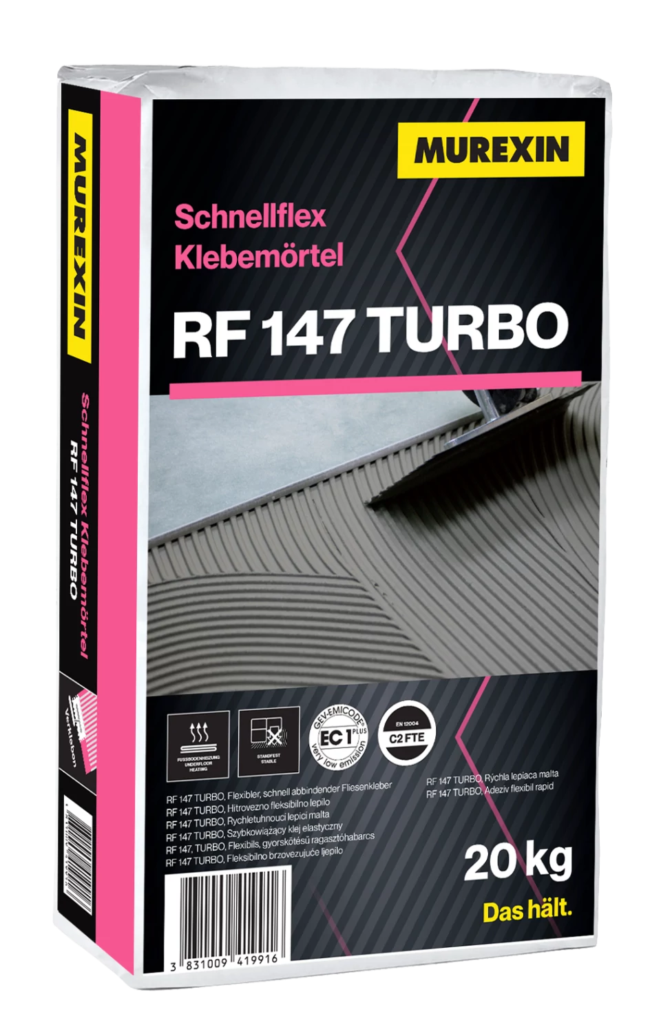 MUREXIN Rf 147 Turbo Gyorsflex ragasztóhabarcs Szürke, 20 kg