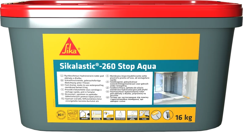 Sikalastic-260 Stop Aqua kenhető vízszigetelés 22 kg-os vödör