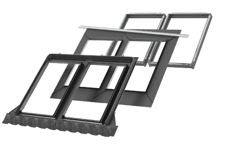 VELUX ENERGY EKW burkolókeret-készlet, egymás meletti összeépítéshez