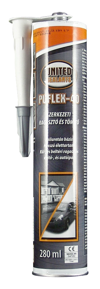 UNITED PUFlex-40 szerk. ragasztó és töm. szürke 280ml