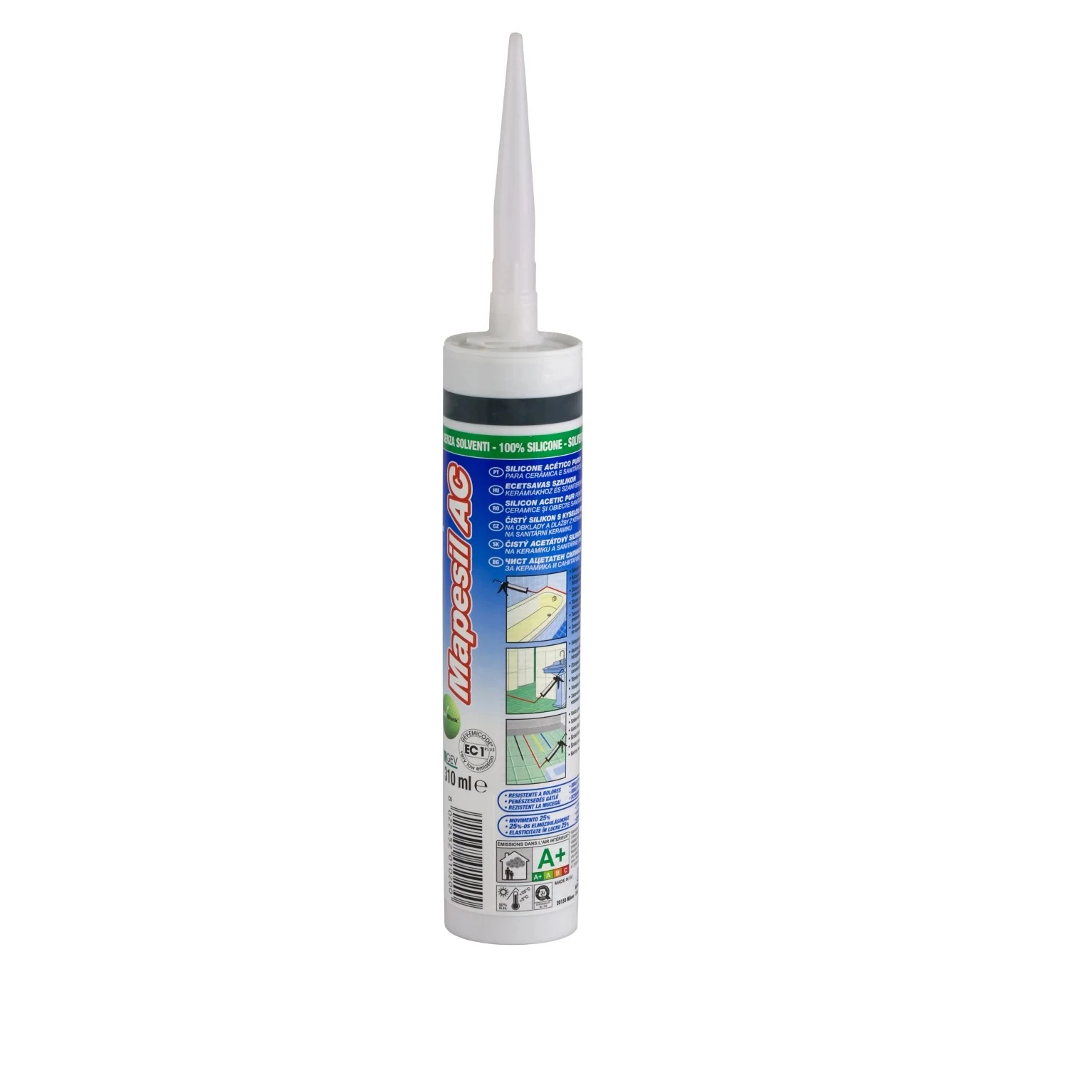 Mapei Mapesil AC 135 szilikon, aranypor 310 ml
