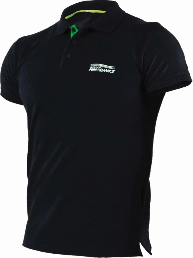 Férfi poló XL fekete PERFORMANCE (STALCO)