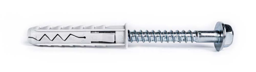 Dűbel hatszögletű facsavarral külső méret: D=14x80mm , csavar méret: D=10x100mm, STALCO